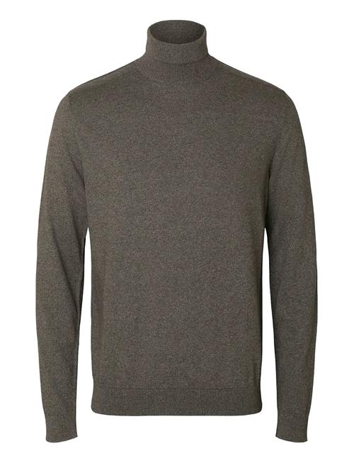 Slhberg Roll Neck Noos Selected Brown