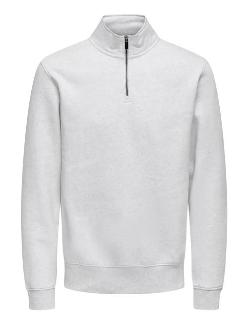 Onsceres Half Zip Sweat Noos ONLY & SONS Grey