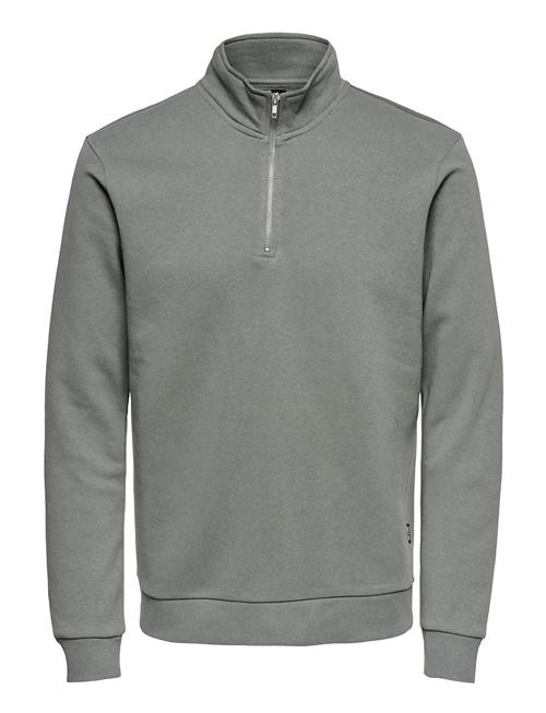 Onsceres Half Zip Sweat Noos ONLY & SONS Grey