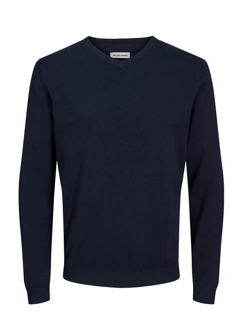 Jack & Jones Jjebasic Knit V-Neck Noos Jack & J S Navy