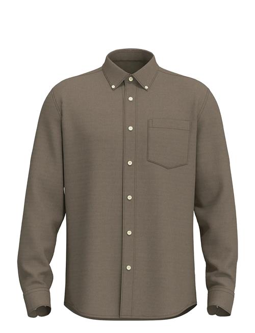 Slhregrick-Ox Shirt Ls Noos Selected Khaki