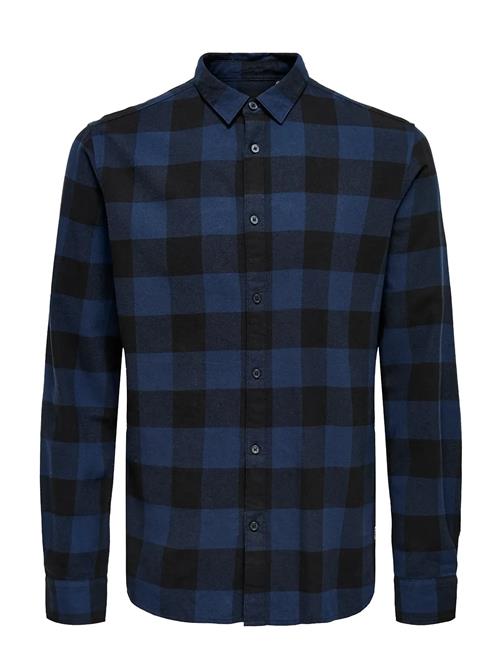 Onsgudmund Ls Checked Shirt Noos ONLY & SONS Blue