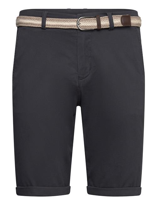 Superflex Chino Shorts W. Belt Lindbergh Navy