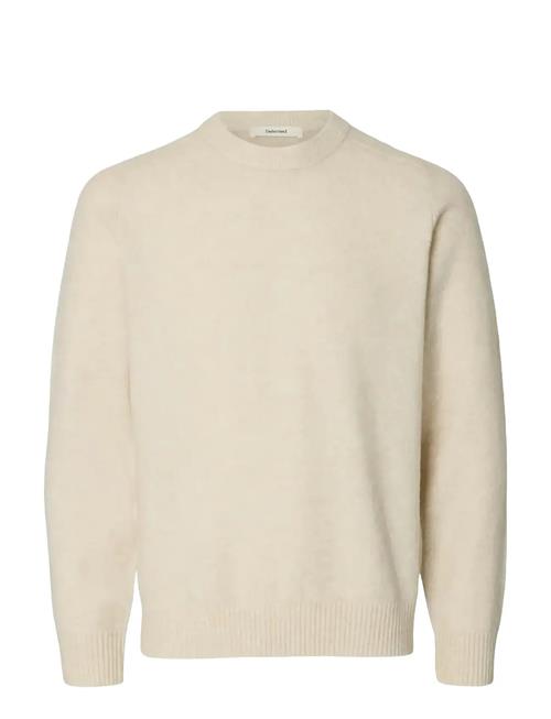 Slhrai Ls Knit Crew Neck Noos Selected Cream