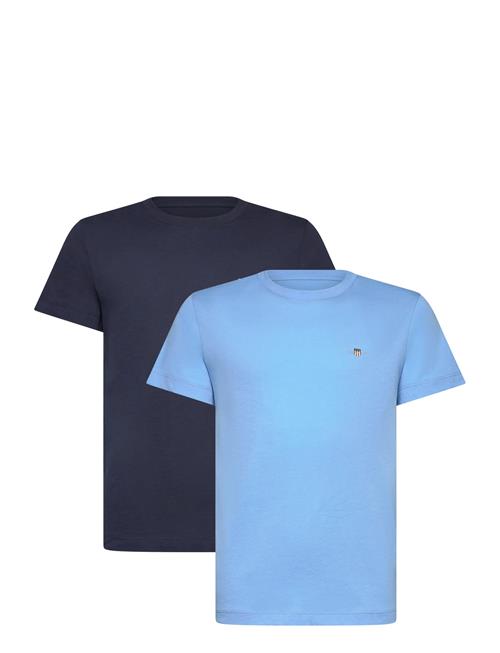 C-Neck T-Shirt 2-Pack GANT Patterned