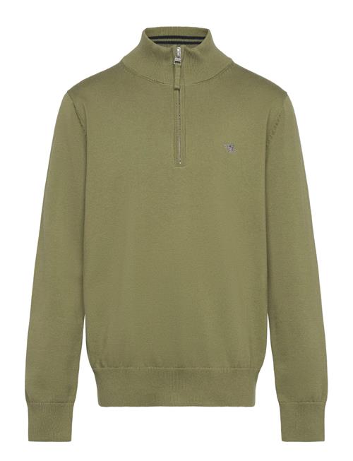 Shield Cotton Half Zip GANT Green