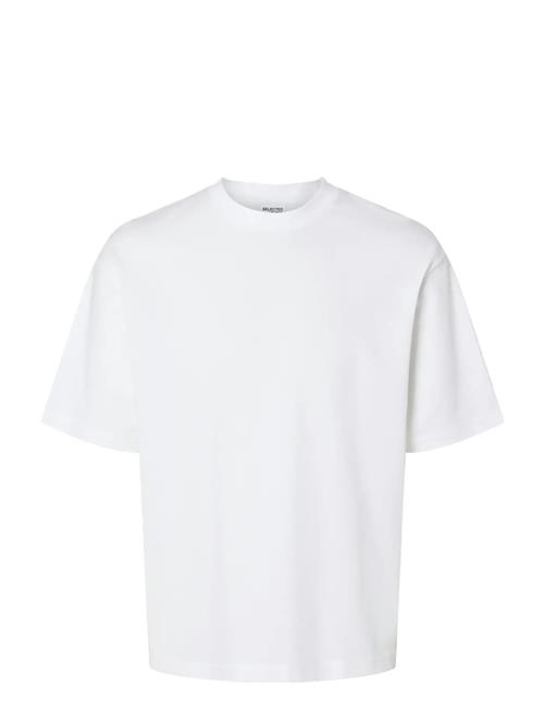 Slhlooseoscar Ss O-Neck Tee Noos Selected White