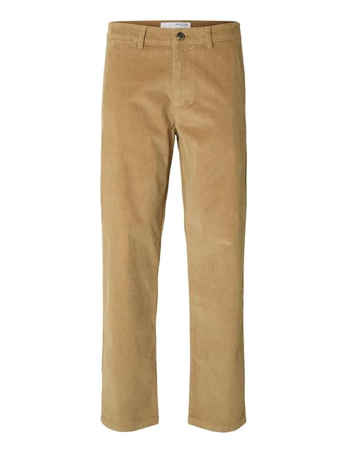 Slh196-Straight Miles Cord Pant W Noos Selected Beige