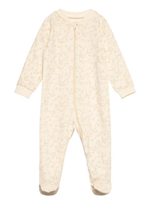 Nightsuit W.zipper A. Foot Fixoni Cream