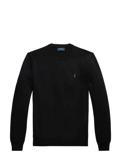 Slim Fit Washable Wool Crewneck Sweater Polo Ralph Lauren Black