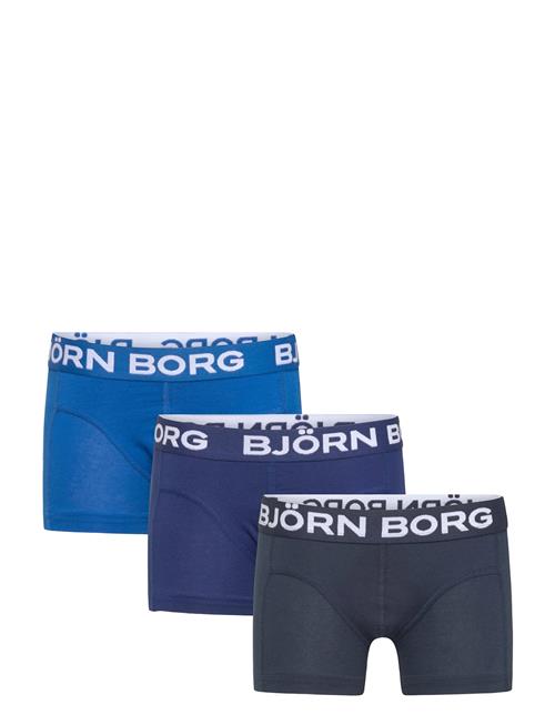 Cotton Stretch Boxer 3P Björn Borg Blue