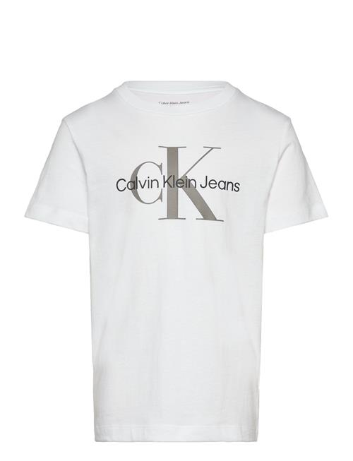 Ck Monogram Ss T-Shirt Calvin Klein White