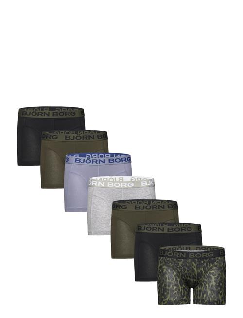 Cotton Stretch Boxer 7P Björn Borg Khaki