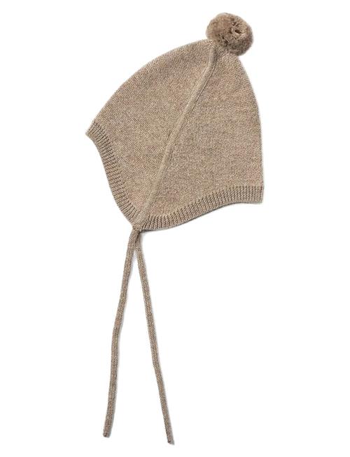 Knit Bonnet Liro Wheat Beige