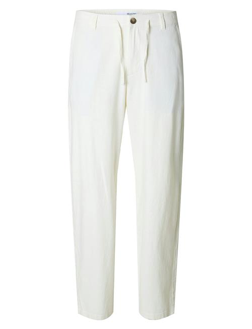 Slh220-Loose Brody Linen Bld Pant Noos Selected Cream