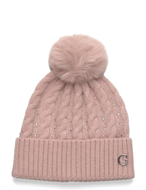 Knitted Beanie GUESS Pink