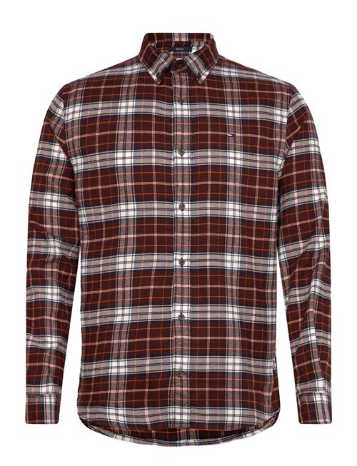 Tjm Reg Flannel Check Shirt Ext Tommy Jeans Brown