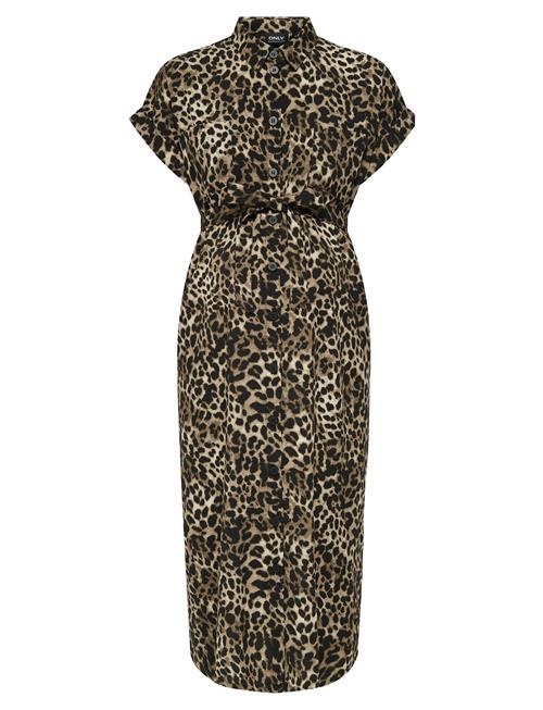 Olmhannover Life S/S Shirt Dress Noos Only Maternity Brown
