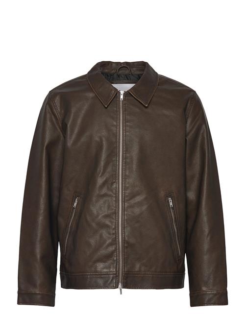 Jack & Jones Jjecasablanca Pu Jacket Noos Jack & J S Brown