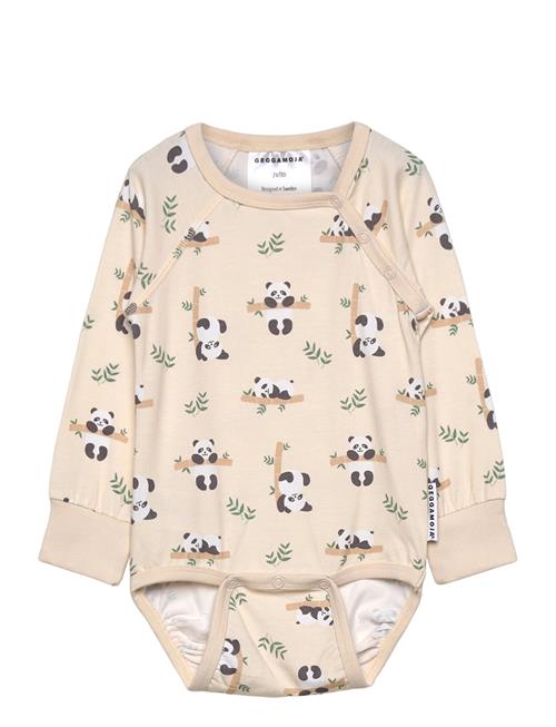 Bamboo Body L.s Navy Dala Horse Geggamoja Beige