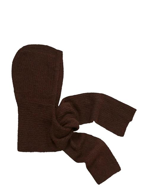 Objmilu Scarf Knit Balaclava Noos Object Brown