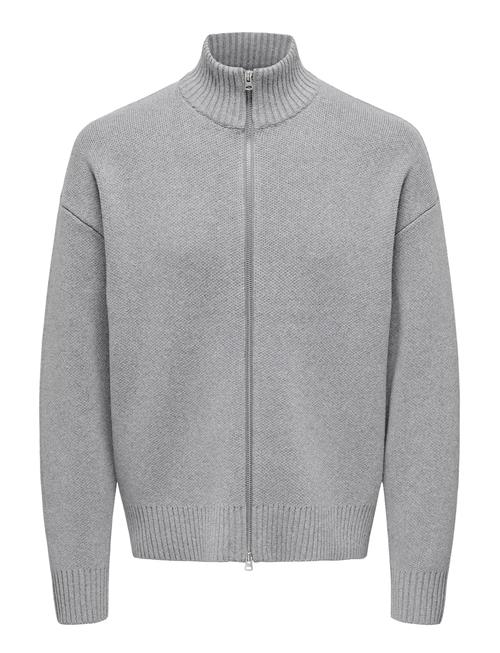 Onsblake Ds High Neck Cardigan Knit ONLY & SONS Grey