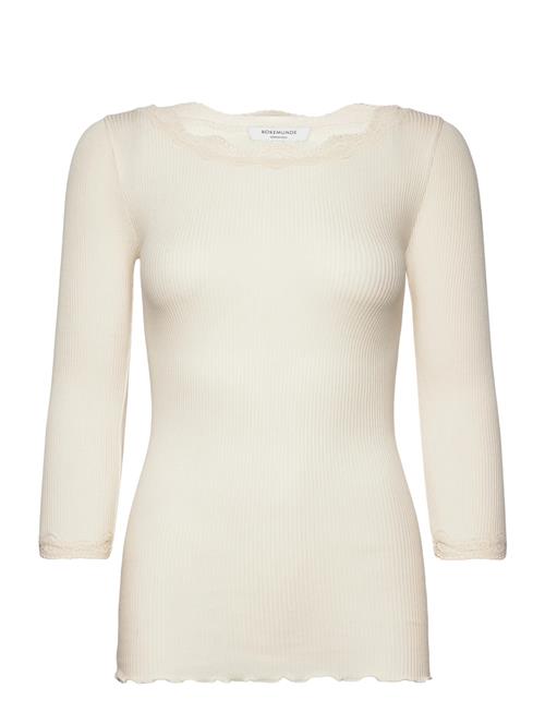 Rwbeatrice 3/4 S Boatneck T-Shirt Rosemunde White