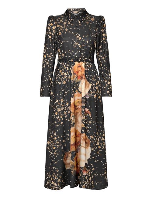 Tailored Satin Shirt Dress By Ti Mo Black