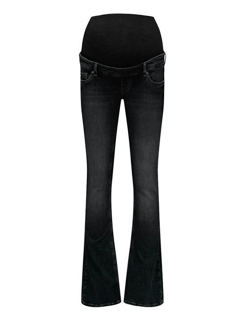 Olmblush Mid Waist Flared Dnm Box Noos Only Maternity Black