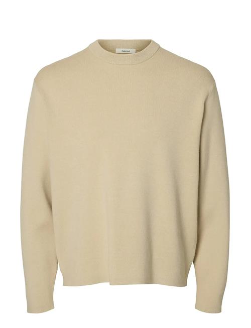 Slhteller Fn Relaxed Crew Neck Noos Selected Cream