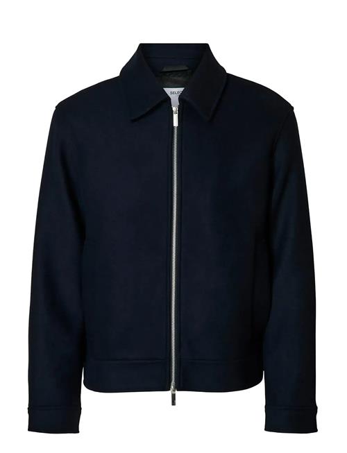 Slhphilip Wool Blend Jkt Noos Selected Navy