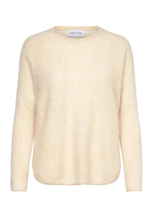 Brushed Curved Sweater Davida Cashmere Cream