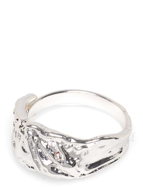 Sol Organic Shaped Crystal Ring Silver-Plated Pilgrim Silver