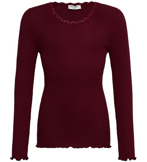Rosemunde Bluse - Rib - RkBalta - Lace - Tawny Port