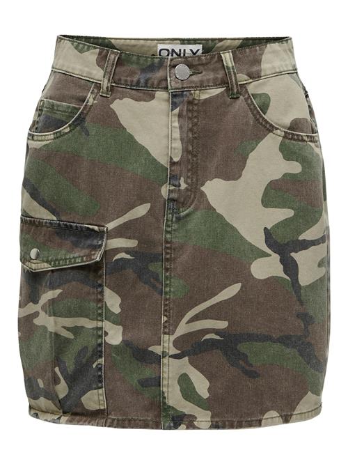 ONLY Nederdel 'ONLMargot'  taupe / antracit / grøn / pastelgrøn