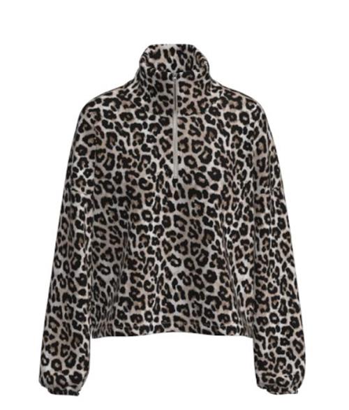 Noisy may Sweatshirt 'FLECI'  beige / brun / sort