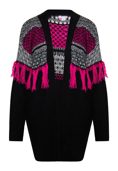 IZIA Cardigan 'Eyota'  pink / sort / hvid