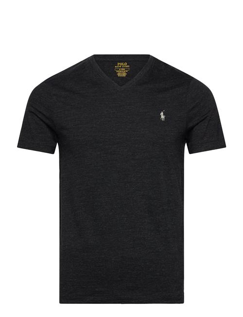 Custom Slim Fit Jersey V-Neck T-Shirt Polo Ralph Lauren Black