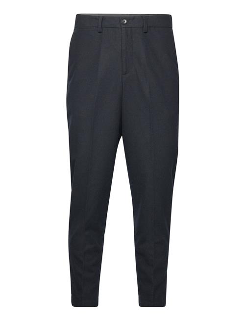 Slhslimtapedan Flannel Trouser O Selected Navy