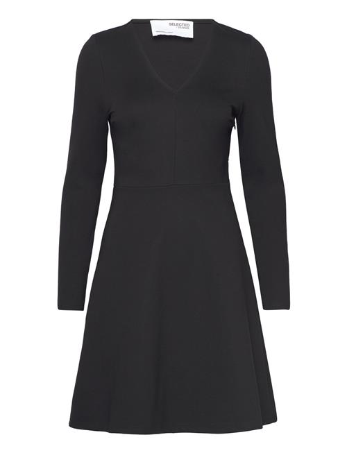 Slfmaxine Ls Short Dress Selected Black
