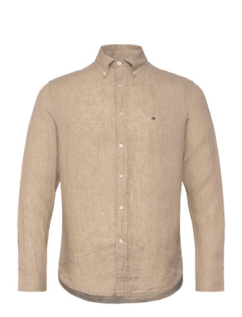 Pigment Dyed Li Solid Rf Shirt Tommy Hilfiger Beige