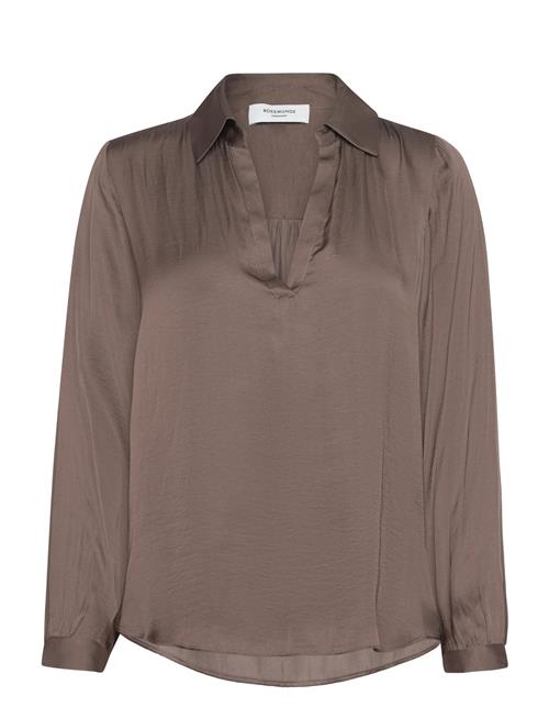 Rwmessina Ls Regular Shirt Rosemunde Brown