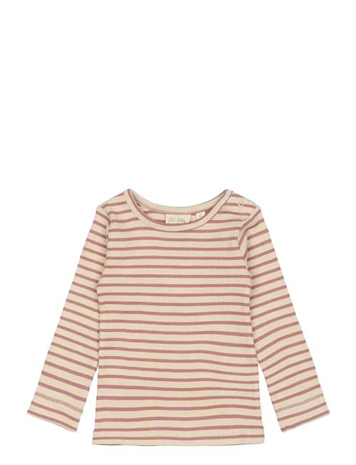 T-Shirt L/S Modal Striped Petit Piao Beige
