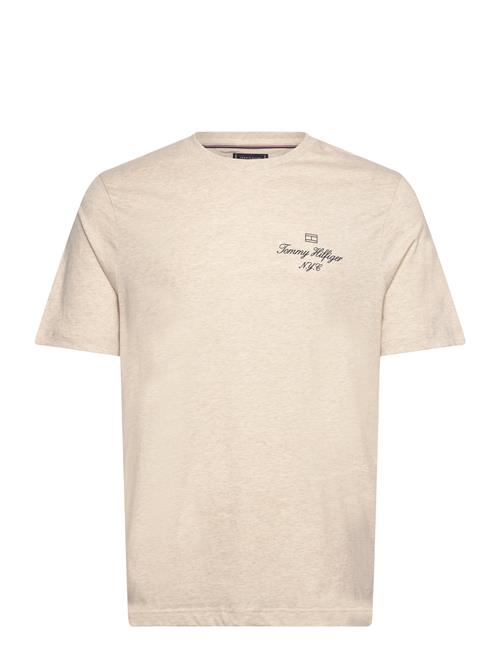 Outline Flag Script Tee Tommy Hilfiger White