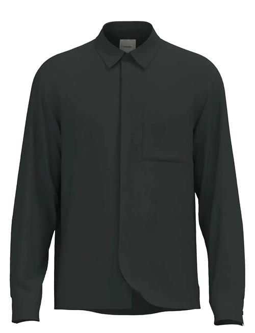 Ls Cotton Nylon Relaxed Shirt Ja Calvin Klein Black