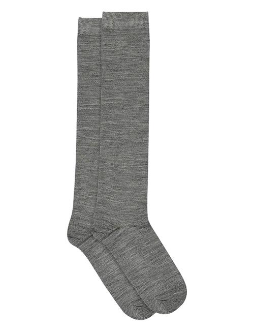 Wool/Cotton Knee Socks Mp Denmark Grey