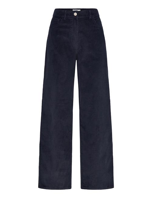 Slfwide Runa Hw Corduroy Pant Noos Selected Navy