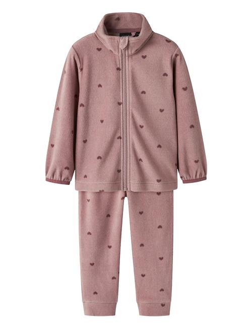 Nmnspektra Fleece Set Aop Fo Name It Pink