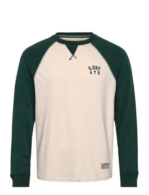 Vintage Athletic Baseball Top Superdry Cream