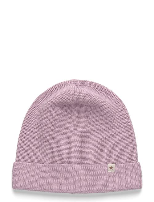 Beanie Wool Knit Huttelihut Purple